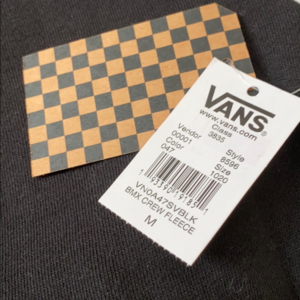 VANS Women’s  BMX CREW FLEECE Pullover Checker - Picture 6 of 8